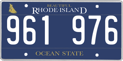 RI license plate 961976