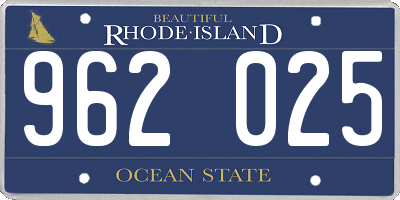 RI license plate 962025