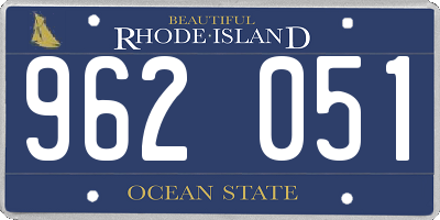 RI license plate 962051
