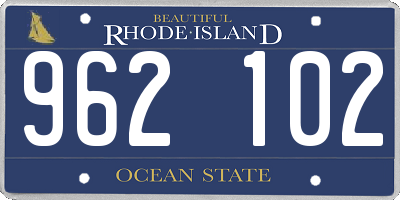 RI license plate 962102