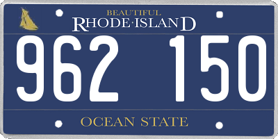 RI license plate 962150
