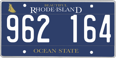 RI license plate 962164