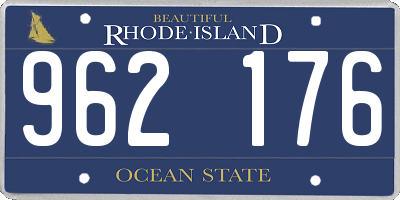 RI license plate 962176