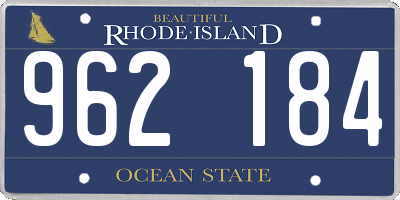 RI license plate 962184