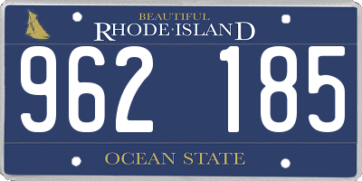 RI license plate 962185