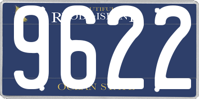 RI license plate 9622