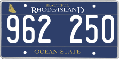 RI license plate 962250