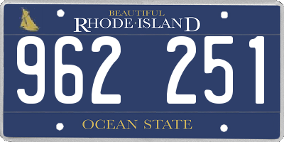 RI license plate 962251