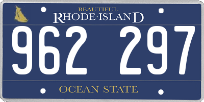 RI license plate 962297