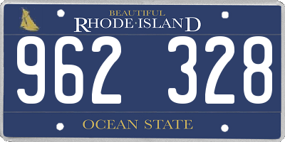 RI license plate 962328