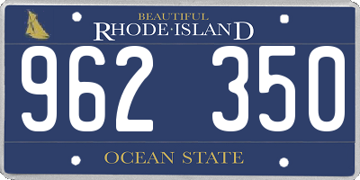 RI license plate 962350