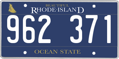 RI license plate 962371