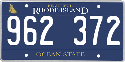 RI license plate 962372