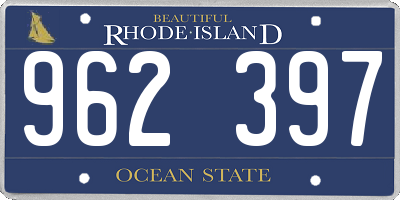 RI license plate 962397