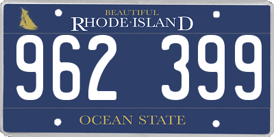 RI license plate 962399