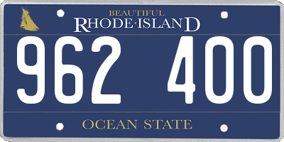 RI license plate 962400