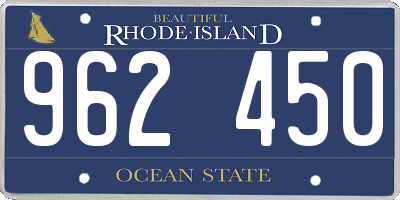 RI license plate 962450