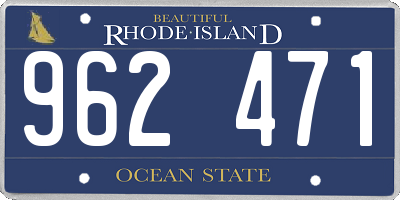 RI license plate 962471