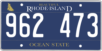 RI license plate 962473