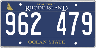 RI license plate 962479