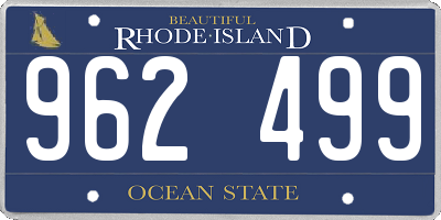 RI license plate 962499