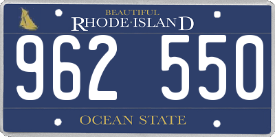 RI license plate 962550