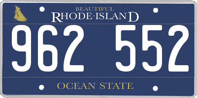 RI license plate 962552