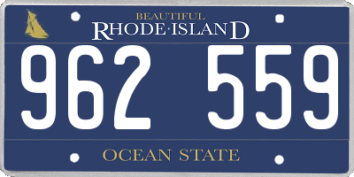 RI license plate 962559