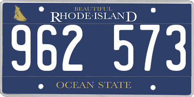 RI license plate 962573