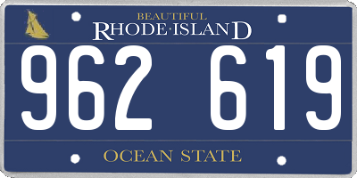 RI license plate 962619