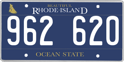 RI license plate 962620