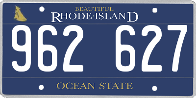 RI license plate 962627