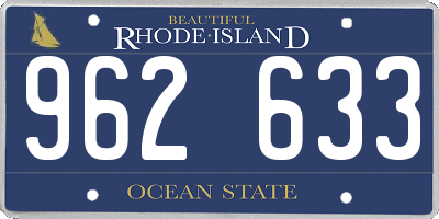 RI license plate 962633