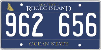 RI license plate 962656