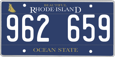 RI license plate 962659