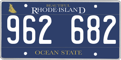 RI license plate 962682