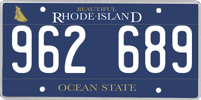 RI license plate 962689
