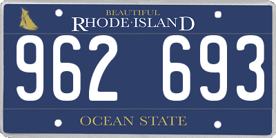 RI license plate 962693