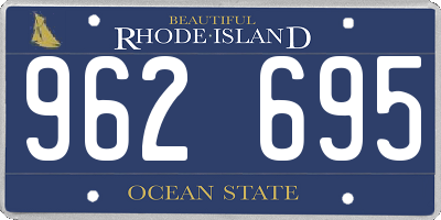 RI license plate 962695