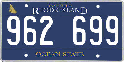 RI license plate 962699