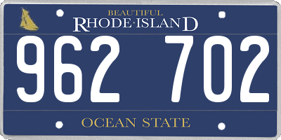 RI license plate 962702