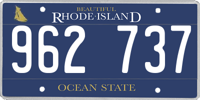 RI license plate 962737