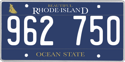 RI license plate 962750