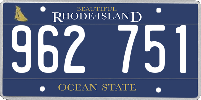 RI license plate 962751