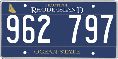 RI license plate 962797