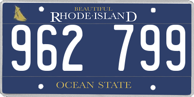 RI license plate 962799