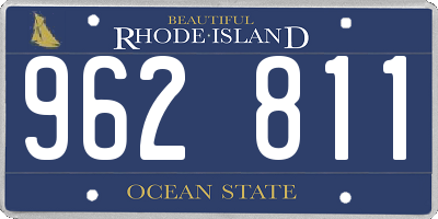 RI license plate 962811