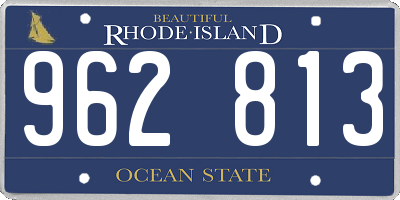 RI license plate 962813