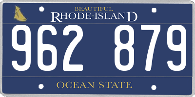 RI license plate 962879