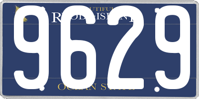 RI license plate 9629